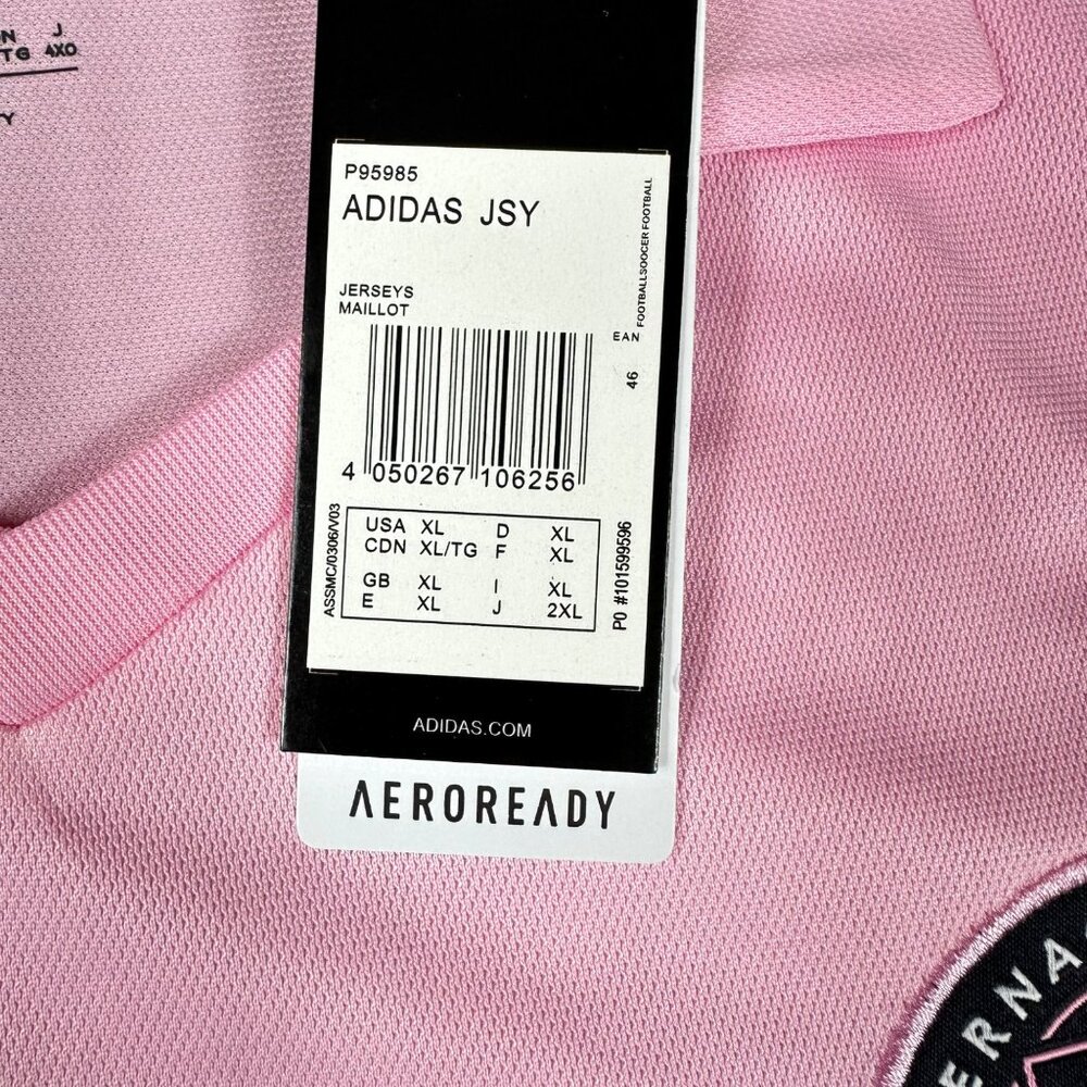 Men’s Adidas Inter Miami CF 22/23 Home Jersey Pink Soccer Size XL IB5026 - Picture 7 of 13